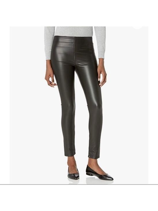 Max Studio Pants - MAX Studio Pleather Skinny Black Pants